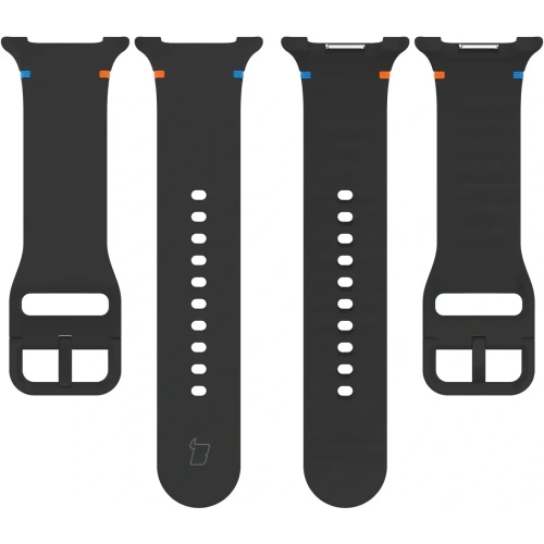 Silikonowy pasek Bizon Strap Watch Silicone G do Samsung Galaxy Watch 8 / 8 Classic czarny