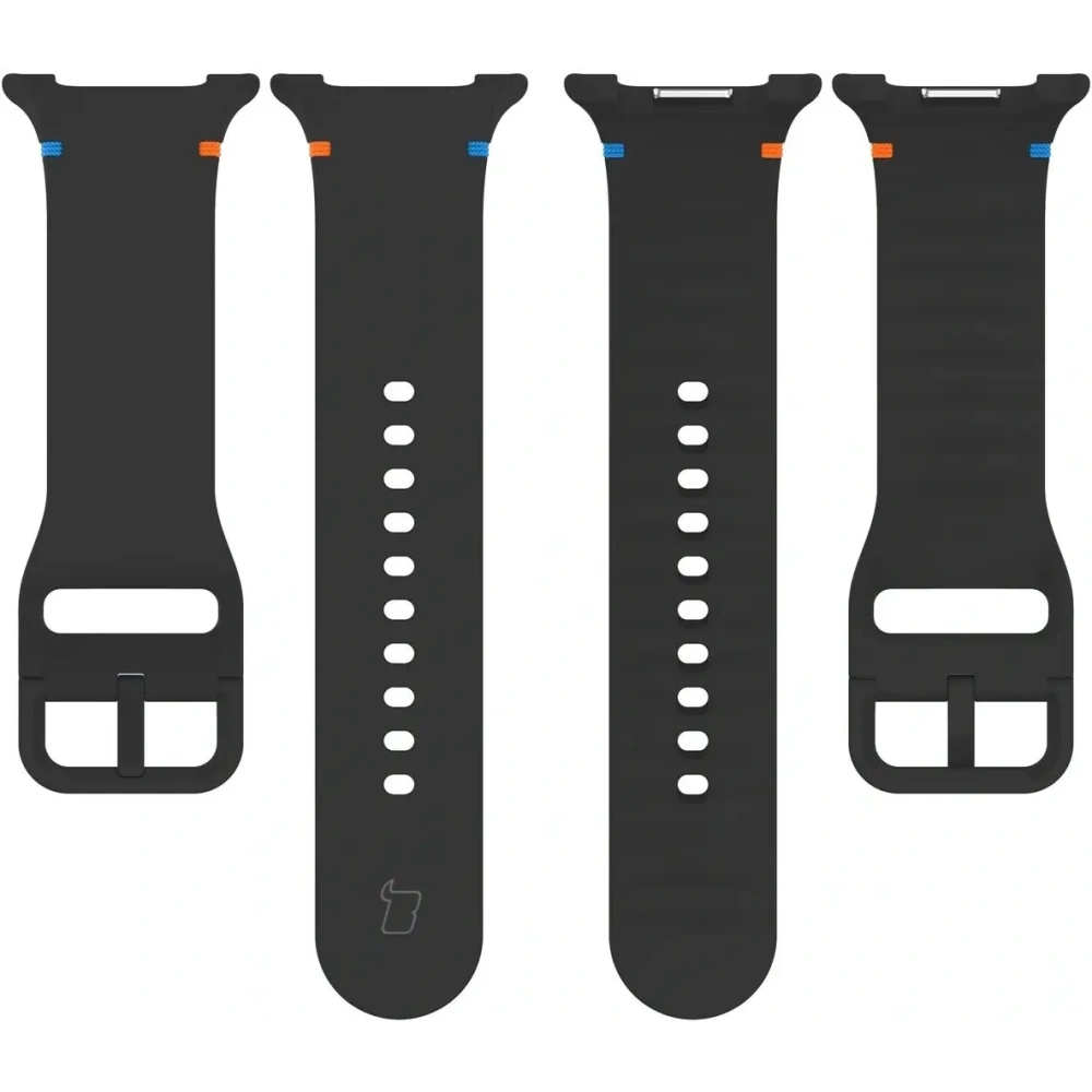 Silikonowy pasek Bizon Strap Watch Silicone G do Samsung Galaxy Watch 8 / 8 Classic czarny