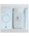 Silikonowe etui z pierścieniem magnetycznym Bizon Soft Case Magnetic do Apple iPhone 14 błękitne