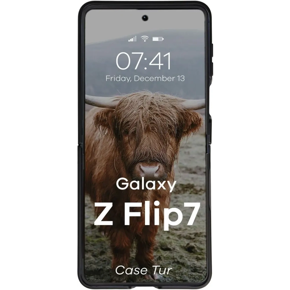 Pancerne etui Bizon Case Tur do Samsung Galaxy Z Flip7 czarne