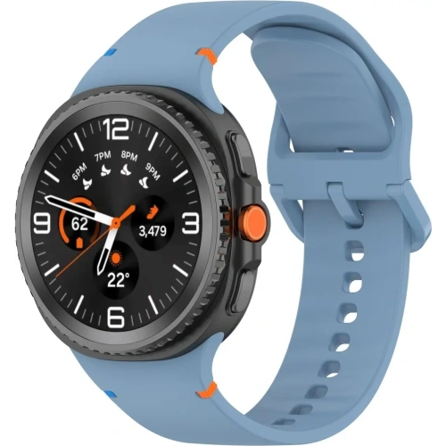 Silikonowy pasek Bizon Strap Watch Silicone G do Samsung Galaxy Watch 8 / 8 Classic niebieski