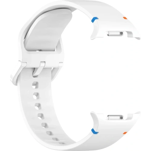 Silikonowy pasek Bizon Strap Watch Silicone G do Samsung Galaxy Watch 8 / 8 Classic biały