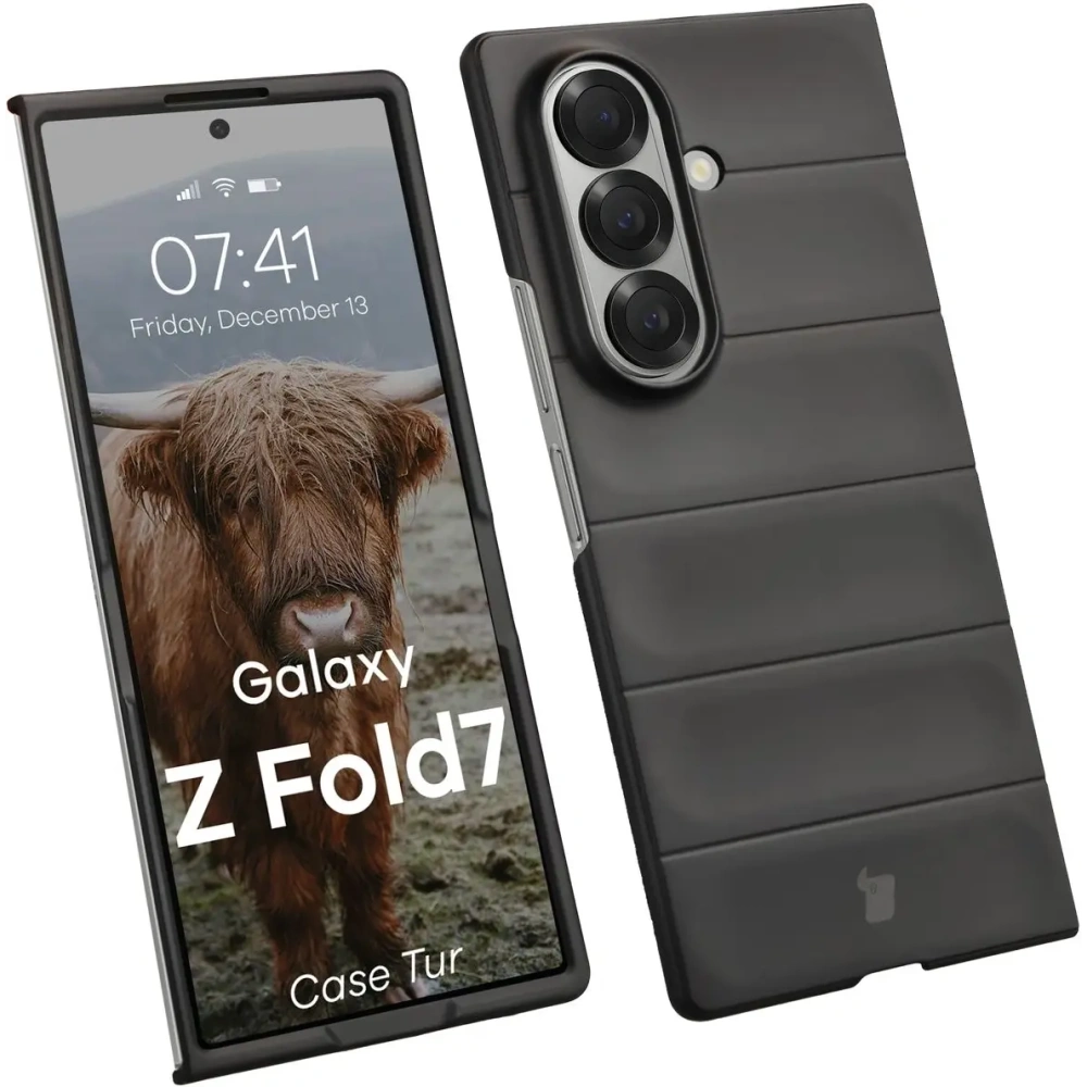 Pancerne etui Bizon Case Tur do Samsung Galaxy Z Fold7 czarne