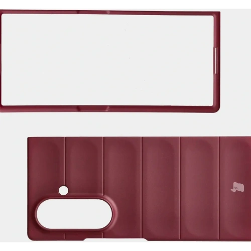Pancerne etui Bizon Case Tur do Samsung Galaxy Z Fold7 burgundowe
