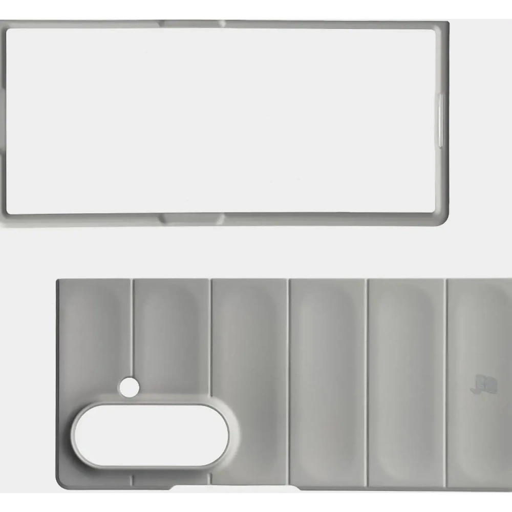 Pancerne etui Bizon Case Tur do Samsung Galaxy Z Fold7 jasnoszare