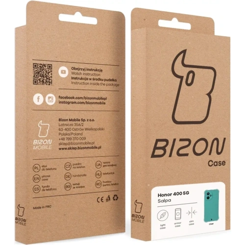Elastyczne etui Bizon Case Salpa do Honor 400 przezroczyste