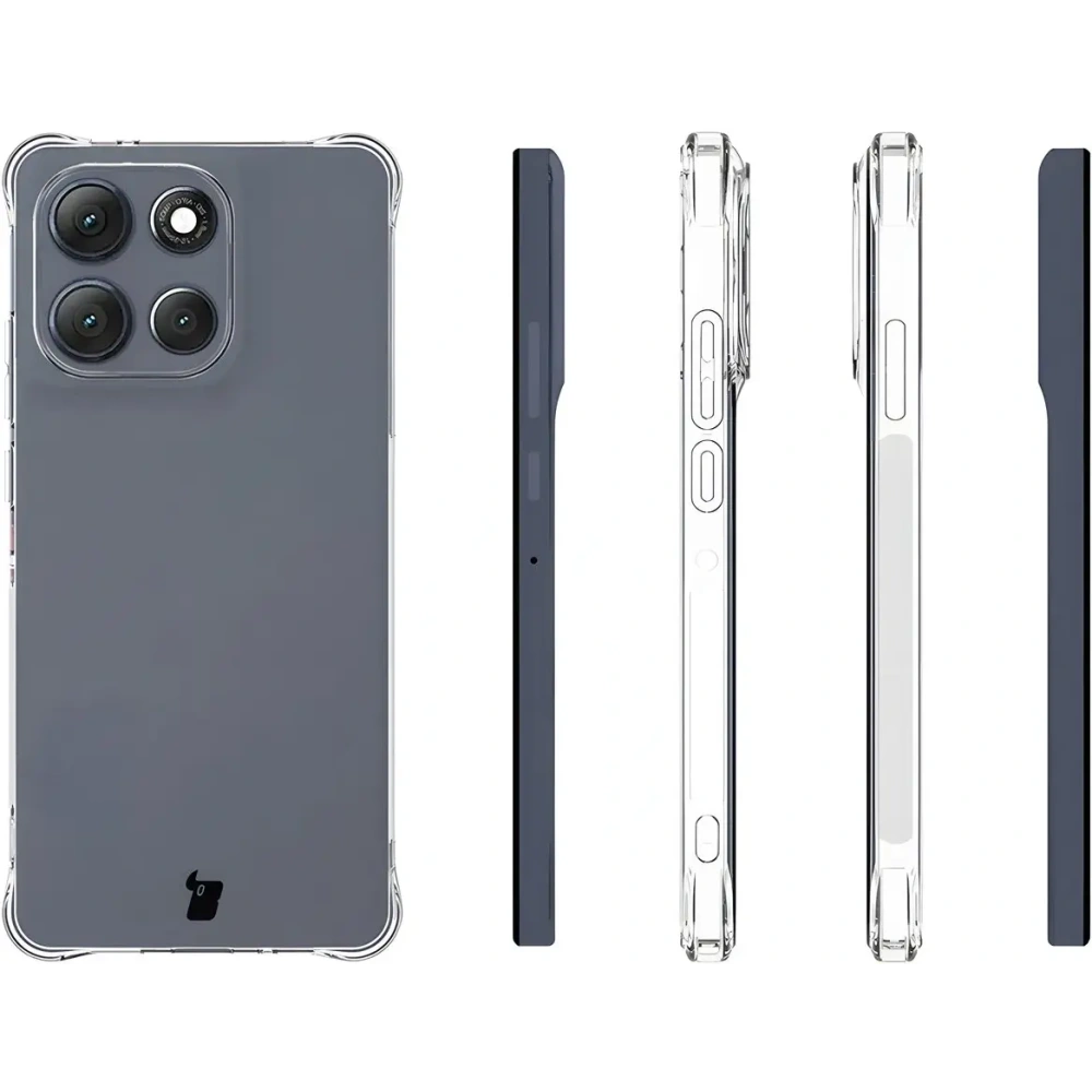 Elastyczne etui Bizon Case Salpa do Motorola Moto G86 Power 5G przezroczyste