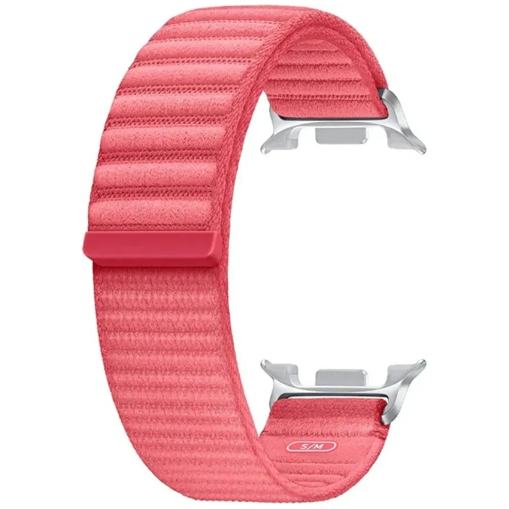 Pasek Samsung Fabric do Galaxy Watch8 / Watch8 Classic (S/M) coralred