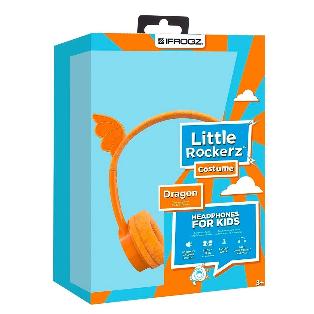 Słuchawki nauszne iFrogz Little Rockerz (smok)