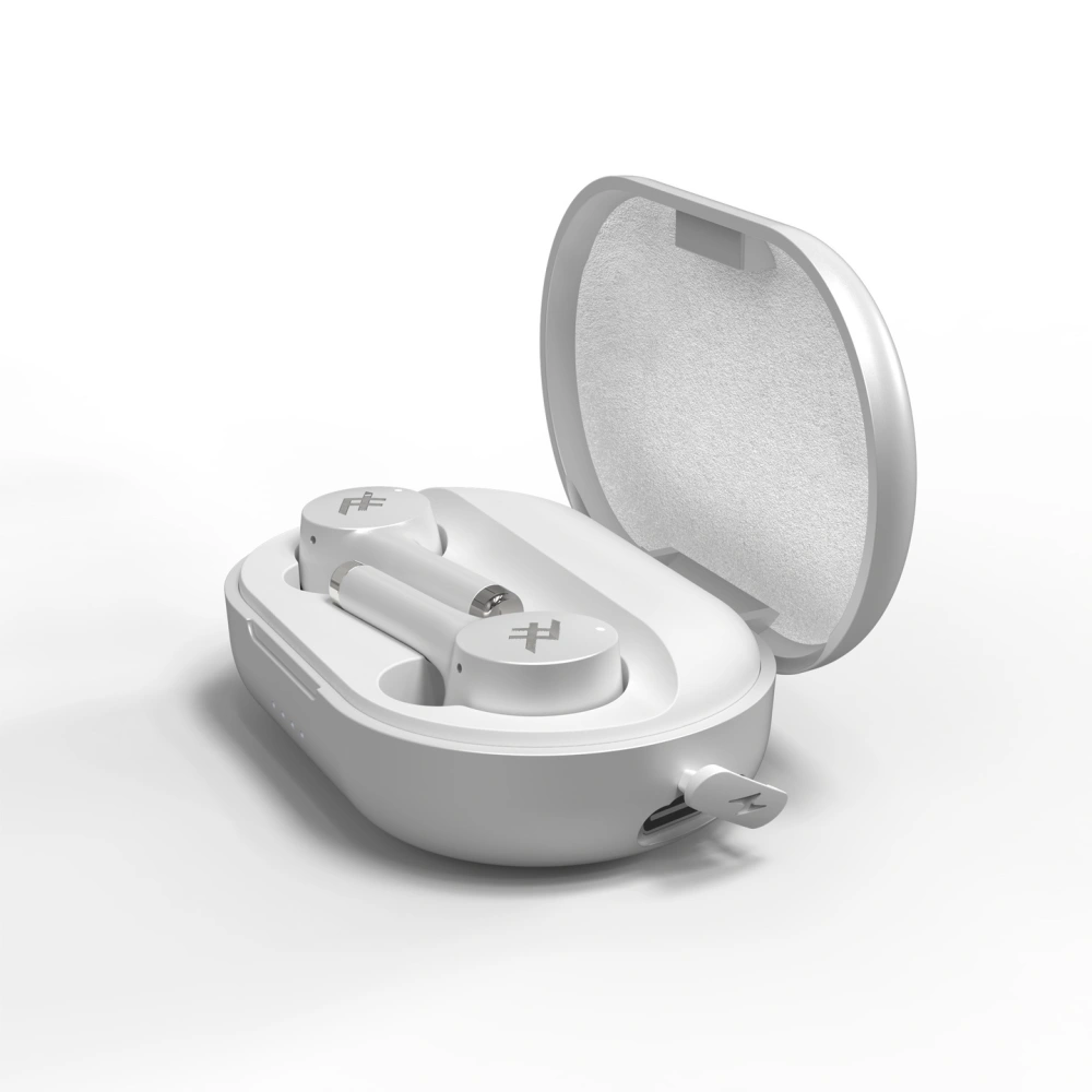 Bezprzewodowe słuchawki dokanałowe + etui ładujące iFrogz Airtime Pro (białe)