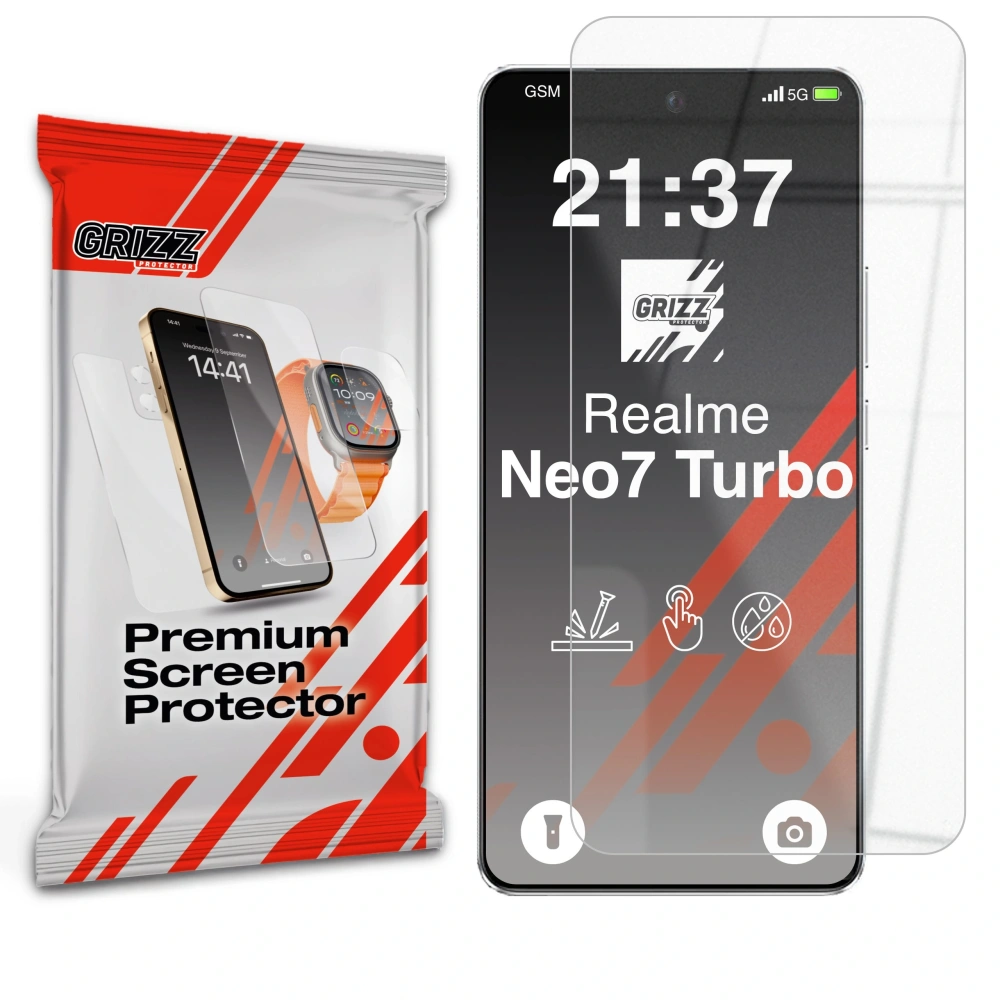 Szkło hybrydowe GrizzGlass HybridGlass do Realme Neo7 Turbo