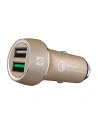 iFrogz Autoladegerät Unique Sync 2x USB 2.4A & 3.0A (gold)