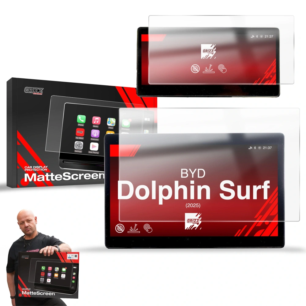 Folia matowa GrizzGlass CarDisplay Protection do BYD Dolphin Surf (2025) [2w1] 