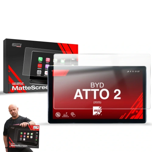 Folia matowa GrizzGlass CarDisplay Protection do BYD ATTO 2 (2025)