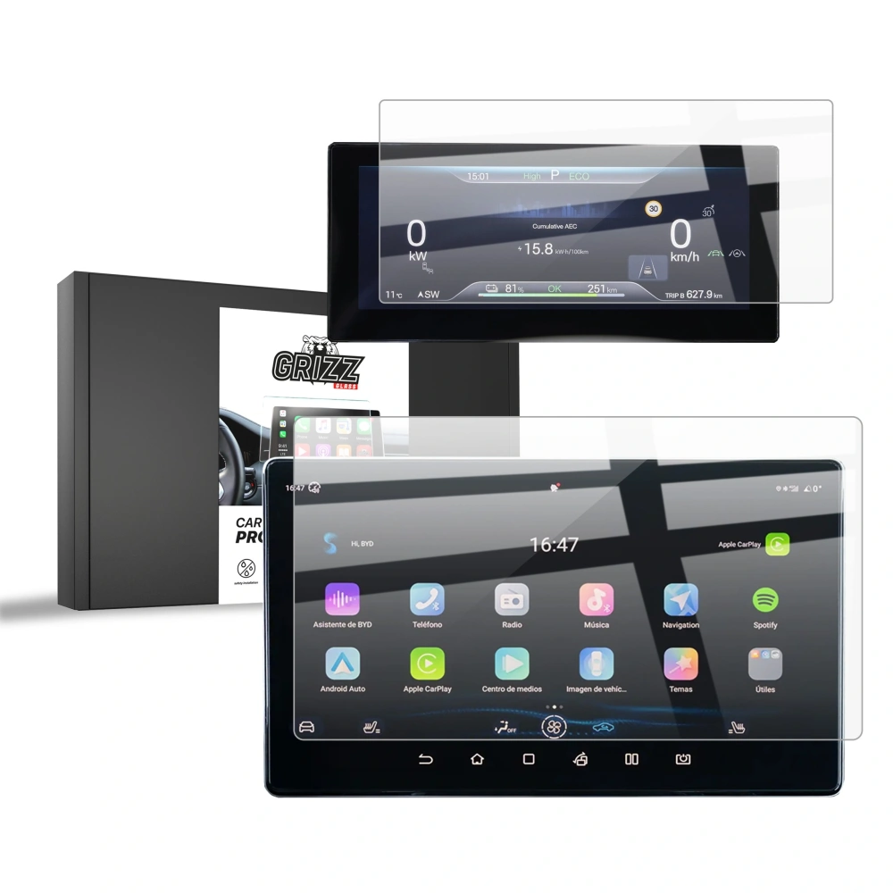 Folia ceramiczna GrizzGlass CarDisplay Protection do BYD ATTO 2 (2025) 12,8" [2w1]