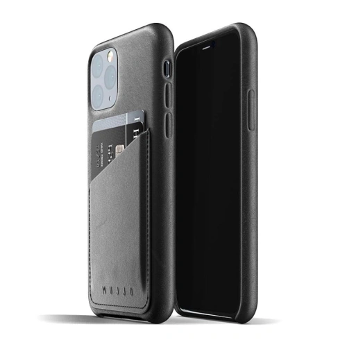 Kup Etui Mujjo Teljes Bőr Pénztárca Tok Apple iPhone 11 Pro Max (fekete) - MUJ003BLK - {ean13} - Sklep Home Screen