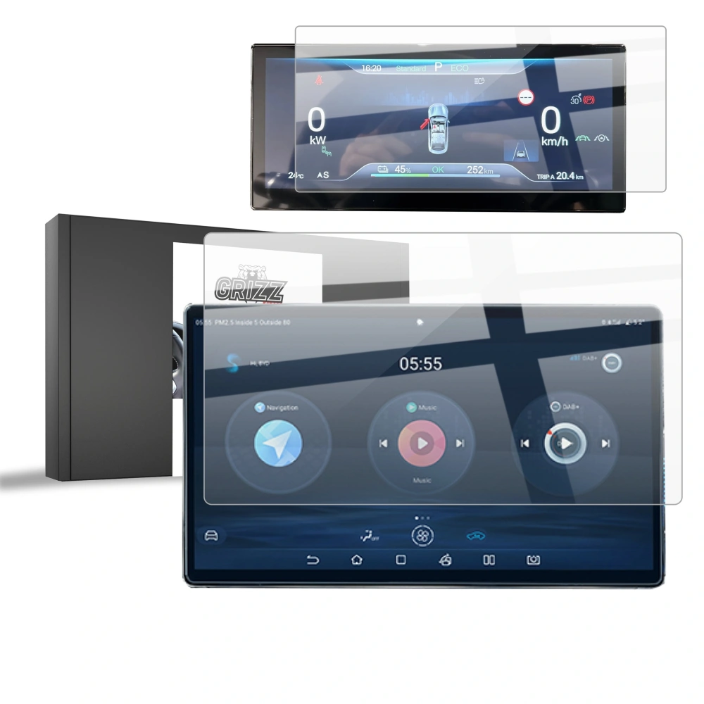 Folia ceramiczna GrizzGlass CarDisplay Protection do BYD Seal (2025) [2w1] 