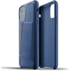 Kup Etui Mujjo Full Leather Wallet Case Apple iPhone 11 (niebieskie) - MUJ006BLU - {ean13} - Sklep Home Screen