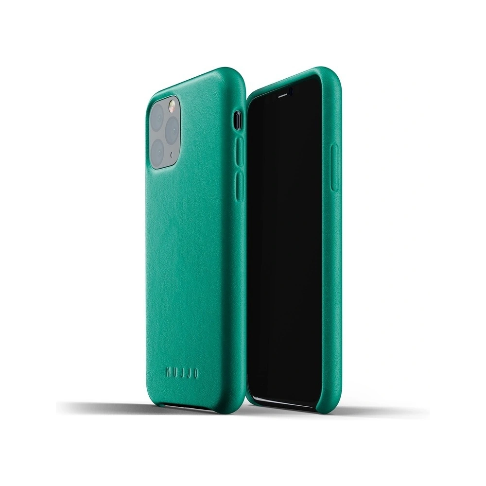 Etui Mujjo Full Leather Case Apple iPhone 11 Pro (zielone)