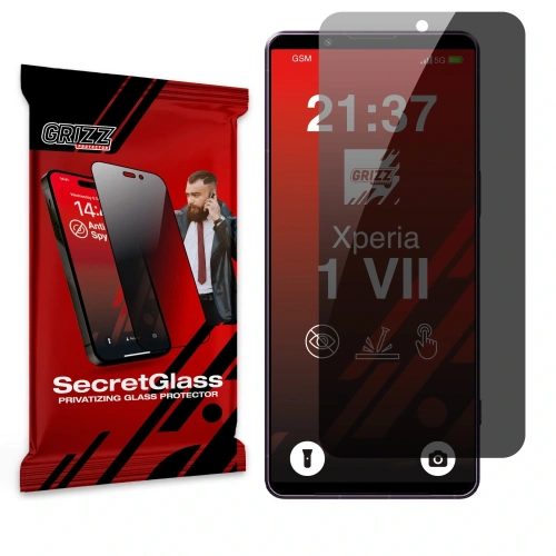 Matowe szkło prywatyzujące GrizzGlass SecretGlass do Sony Xperia 1 VII
