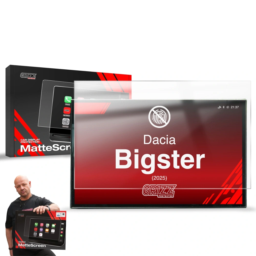 Folia matowa GrizzGlass CarDisplay Protection do Dacia Bigster 10" (2025)