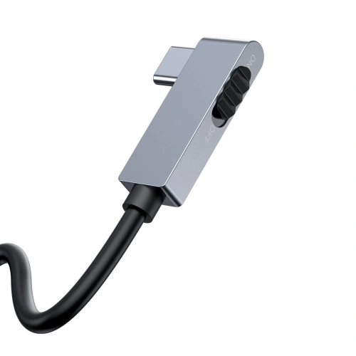 Kup Adaptér 6w1 Baseus Bend Angle, Hub USB-C 2x USB 3.0 + HDMI 4K + microSD + USB-C PD + mini jack 3,5mm (šedý) - BSU1543GRY - {ean13} - Sklep Home Screen