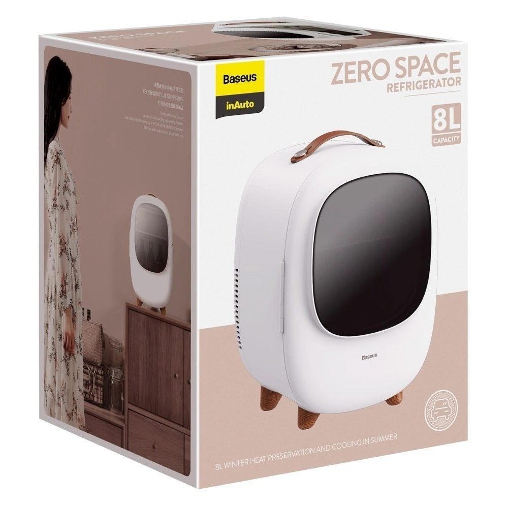Lodówka turystyczna Baseus Zero Space Refrigerator, 8L, 12V/230V (biała)