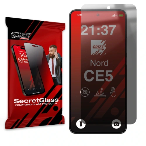 Matowe szkło prywatyzujące GrizzGlass SecretGlass do OnePlus Nord CE5