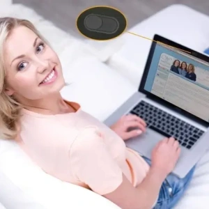 Zaślepka na kamerę Tech-Protect Cam Fit+ Laptop Webcam Cover Black [3 PACK]