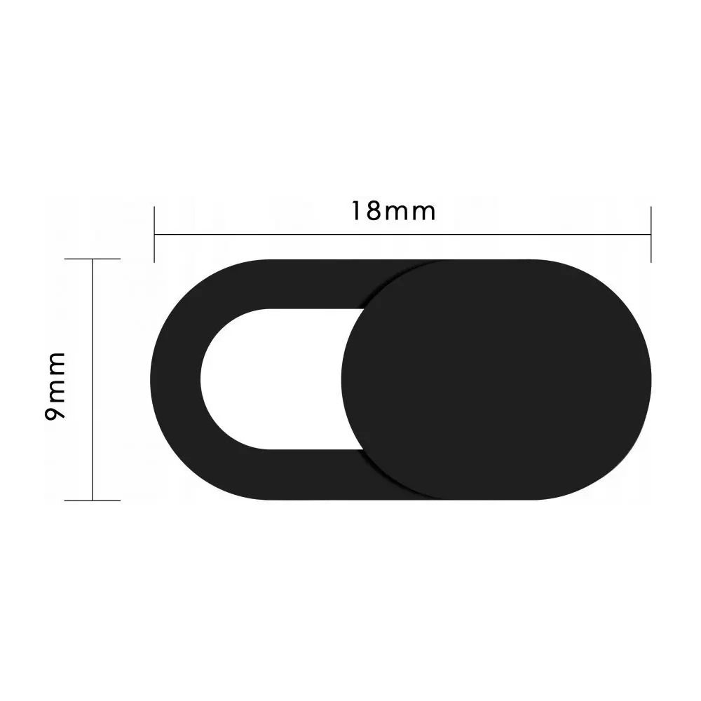 Zaślepka na kamerę Tech-Protect Cam Fit+ Laptop Webcam Cover Black [3 PACK]