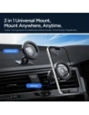 Uchwyt samochodowy na kokpit / do kratki Spigen MFT13 Magnetic MagSafe Dashboard & Vent Car Mount Silver
