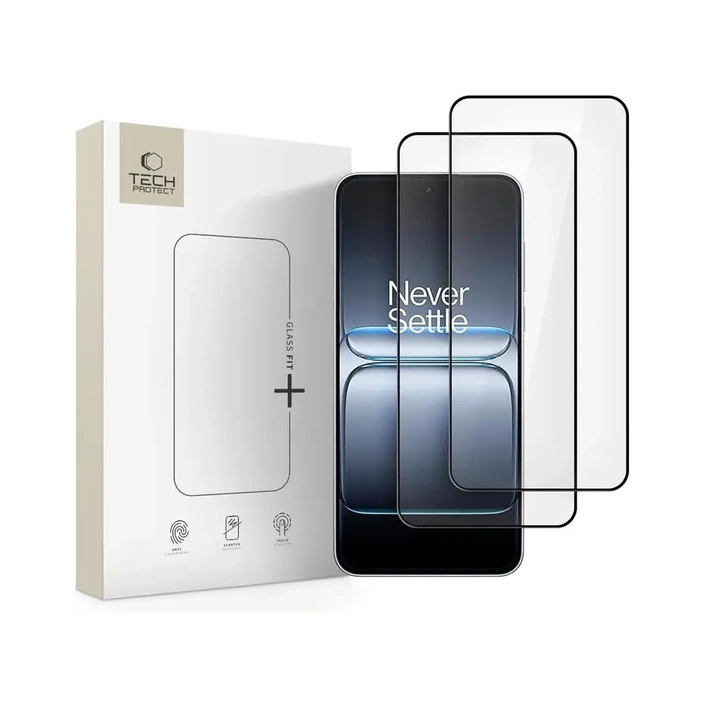Szkło hartowane Tech-Protect Glass Fit+ do OnePlus Nord 5 Black [2 PACK]