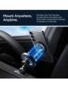Uchwyt samochodowy na kokpit / do kratki Spigen MFT13 Magnetic MagSafe Dashboard & Vent Car Mount Black