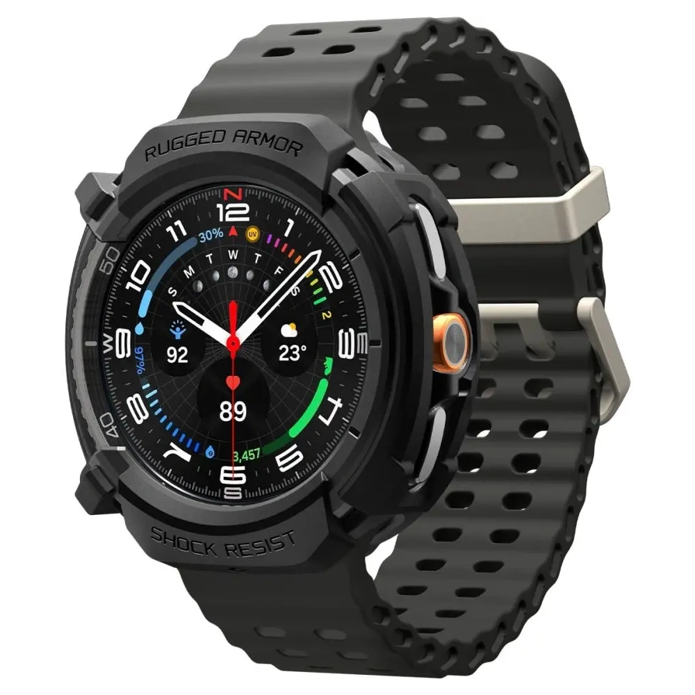 Etui Spigen Rugged Armor do Samsung Galaxy Watch 8 Classic 46mm Matte Black