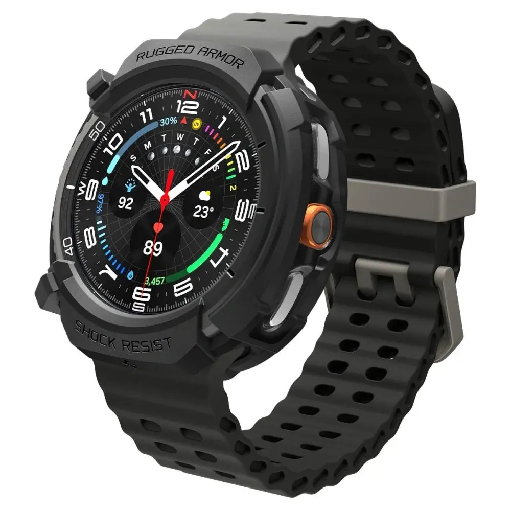Etui Spigen Rugged Armor do Samsung Galaxy Watch 8 Classic 46mm Matte Black