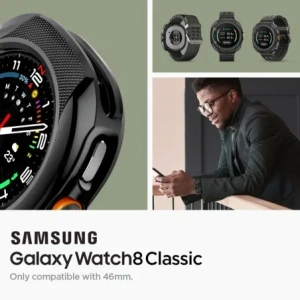 Etui Spigen Liquid Air do Samsung Galaxy Watch 8 Classic 46mm Matte Black