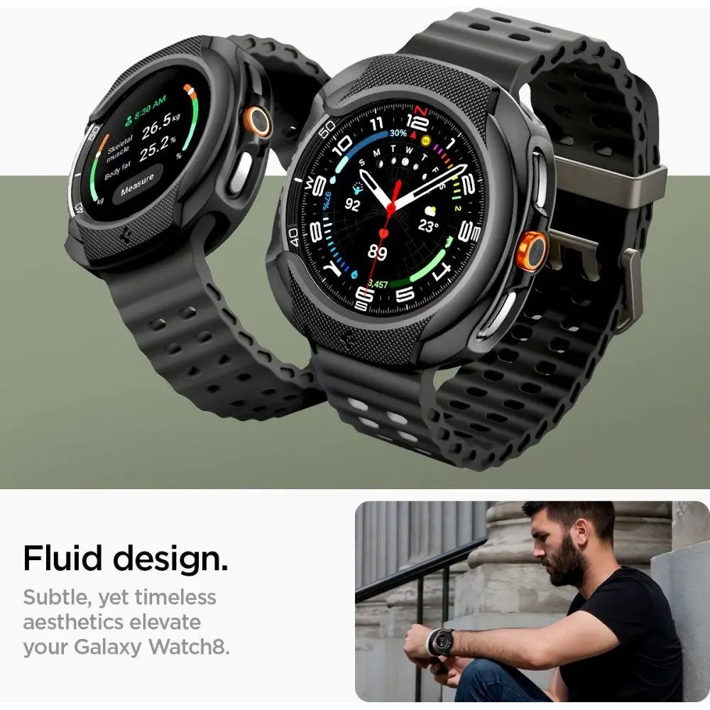 Etui Spigen Liquid Air do Samsung Galaxy Watch 8 Classic 46mm Matte Black