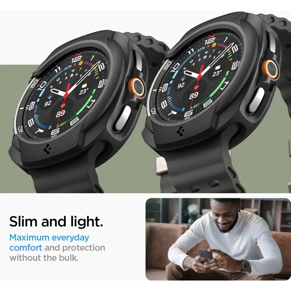 Etui Spigen Liquid Air do Samsung Galaxy Watch 8 Classic 46mm Matte Black