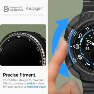 Etui Spigen Liquid Air do Samsung Galaxy Watch 8 Classic 46mm Matte Black