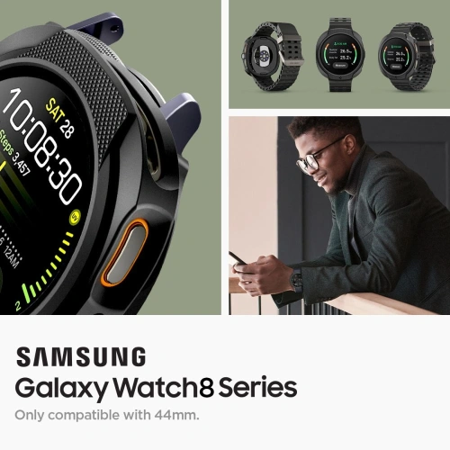 Etui Spigen Liquid Air do Samsung Galaxy Watch 8 44mm Matte Black