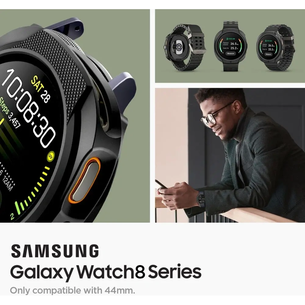 Etui Spigen Liquid Air do Samsung Galaxy Watch 8 44mm Matte Black