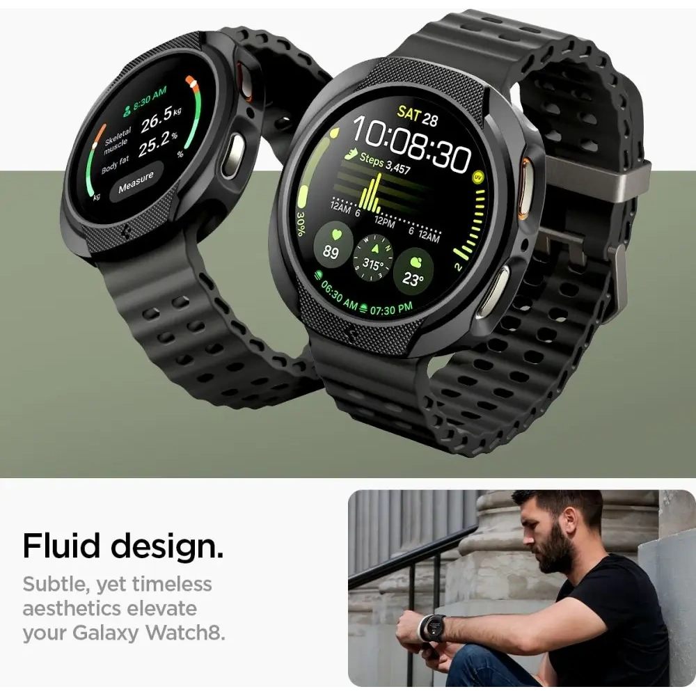 Etui Spigen Liquid Air do Samsung Galaxy Watch 8 44mm Matte Black