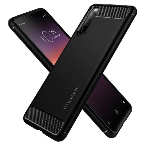 Buy Spigen Rugged Armor Sony Xperia 10 II Matte Black - SPN1170BLK - {ean13} - Home Screen Store Europe