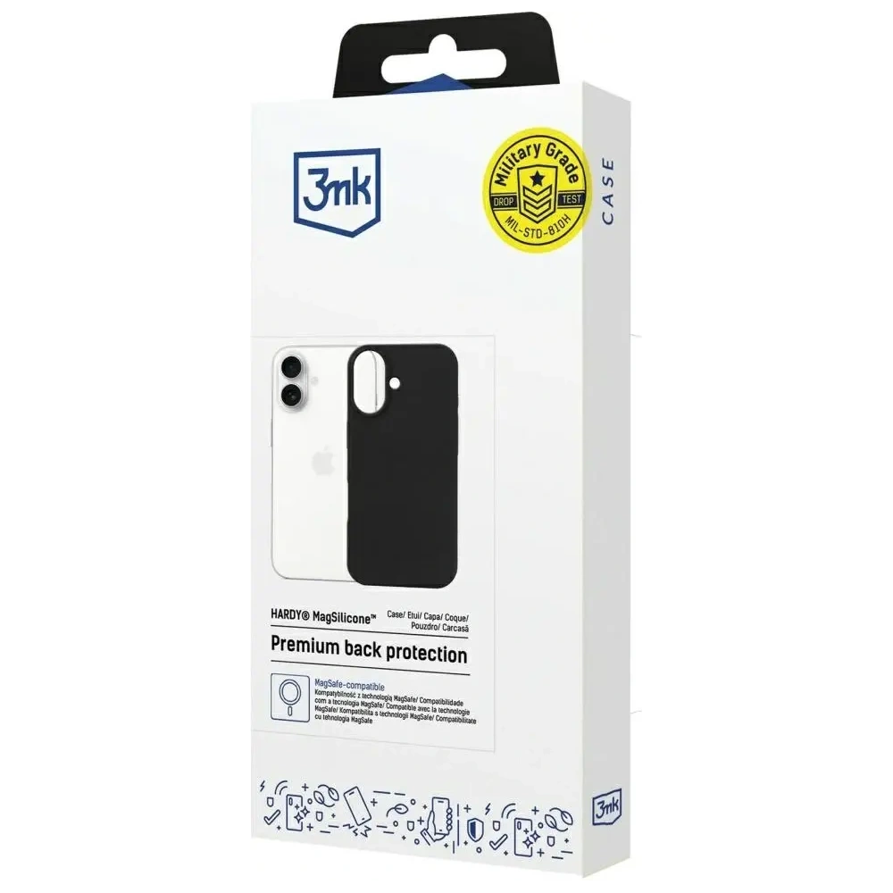 Etui 3MK Hardy MagSilicone do Apple iPhone 17 grafitowy