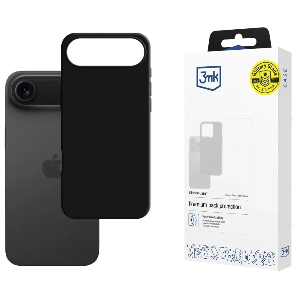 Etui 3MK Silicone Case do Apple iPhone Air czarny