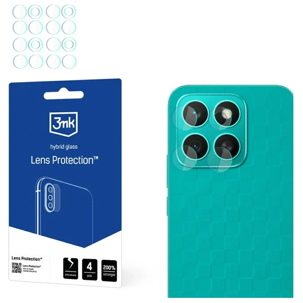 Ochrona na obiektyw aparatu 3MK Lens Protection do Honor X8c [4 PACK]