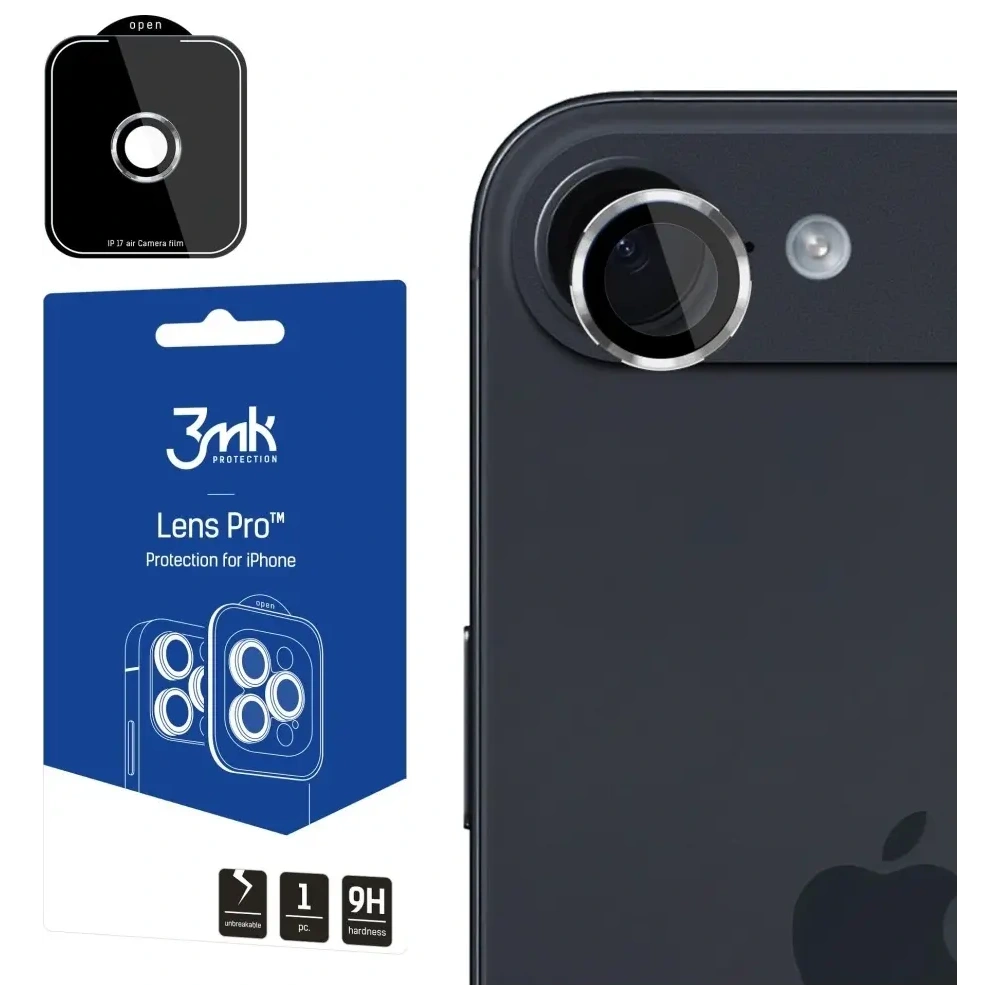 Szkło hartowane na obiektyw aparatu 3MK Lens Protection Pro do Apple iPhone Air srebrny
