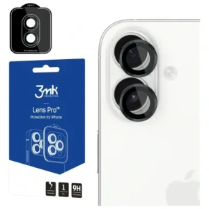 Szkło hybrydowe na obiektyw aparatu 3MK Lens Protection Pro do Apple iPhone 17 czarny