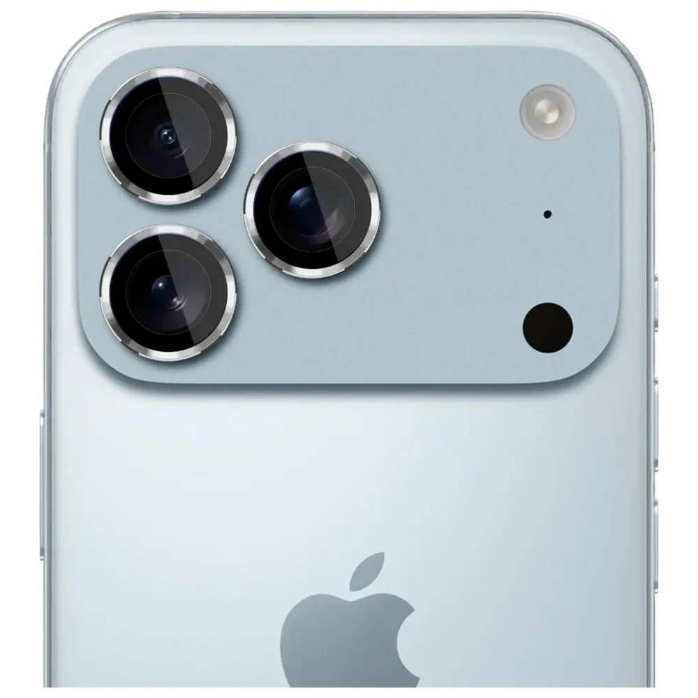 Szkło hartowane na obiektyw aparatu 3MK Lens Protection Pro do Apple iPhone 17 Pro / 17 Pro Max srebrny