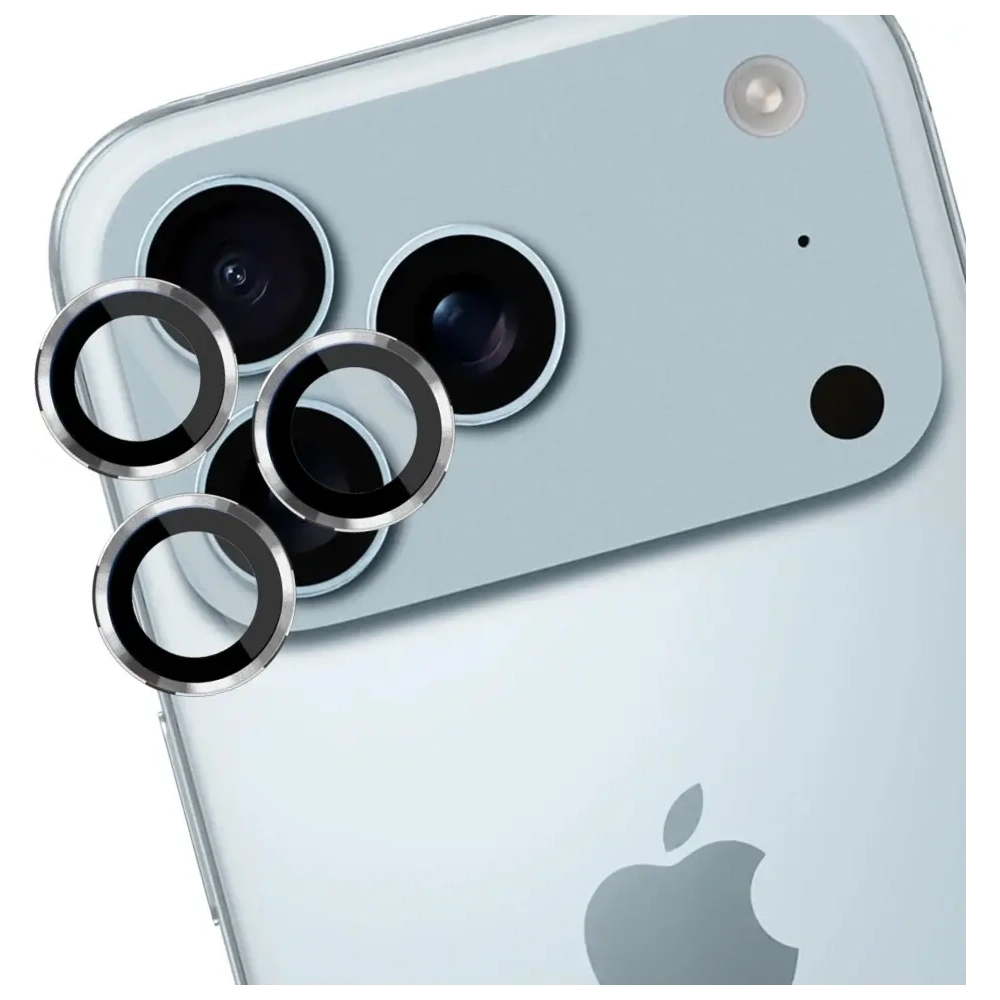 Szkło hartowane na obiektyw aparatu 3MK Lens Protection Pro do Apple iPhone 17 Pro / 17 Pro Max srebrny